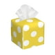 thumbnail image 1 of Fotbe Yellow And White Polka Dot Porta Pañuelos Decorativo de Cuero, Caja Cuadrada Moderna para Pañuelos Faciales, Organizador y Dispensador 5x5x5'', 1 of 7