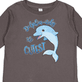 thumbnail image 4 of Inktastic Dolphin-itely the Cutest Boys or Girls Long Sleeve Toddler T-Shirt, 4 of 5