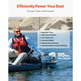 thumbnail image 2 of VEVOR 86lb 24V Thrust Electric Trolling Motor Saltwater Trolling Boat Engine for Kayak, 2 of 9