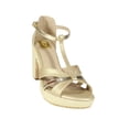 thumbnail image 1 of Sandalia de vestir Tacones Mujer Sintetico Oro Gold Leon 484117, 1 of 4