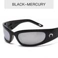 thumbnail image 3 of 2022 New Moon Rectangular Sunglasses For Women Man Vintage Outdoor Cycling Sports Hip Hop Punk Sun Glasses Uv400 Trend Female, 3 of 3