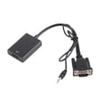 thumbnail image 2 of VGA Adapter, VGA To HD Multimedia Interface Converter 3.5mm Sound Cable 1080p  For TV For Laptop, 2 of 8