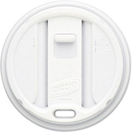 Dixie Smart Top Reclosable Lids for 12 and 16 oz Hot Drink Cups, 100 count, 10 pack