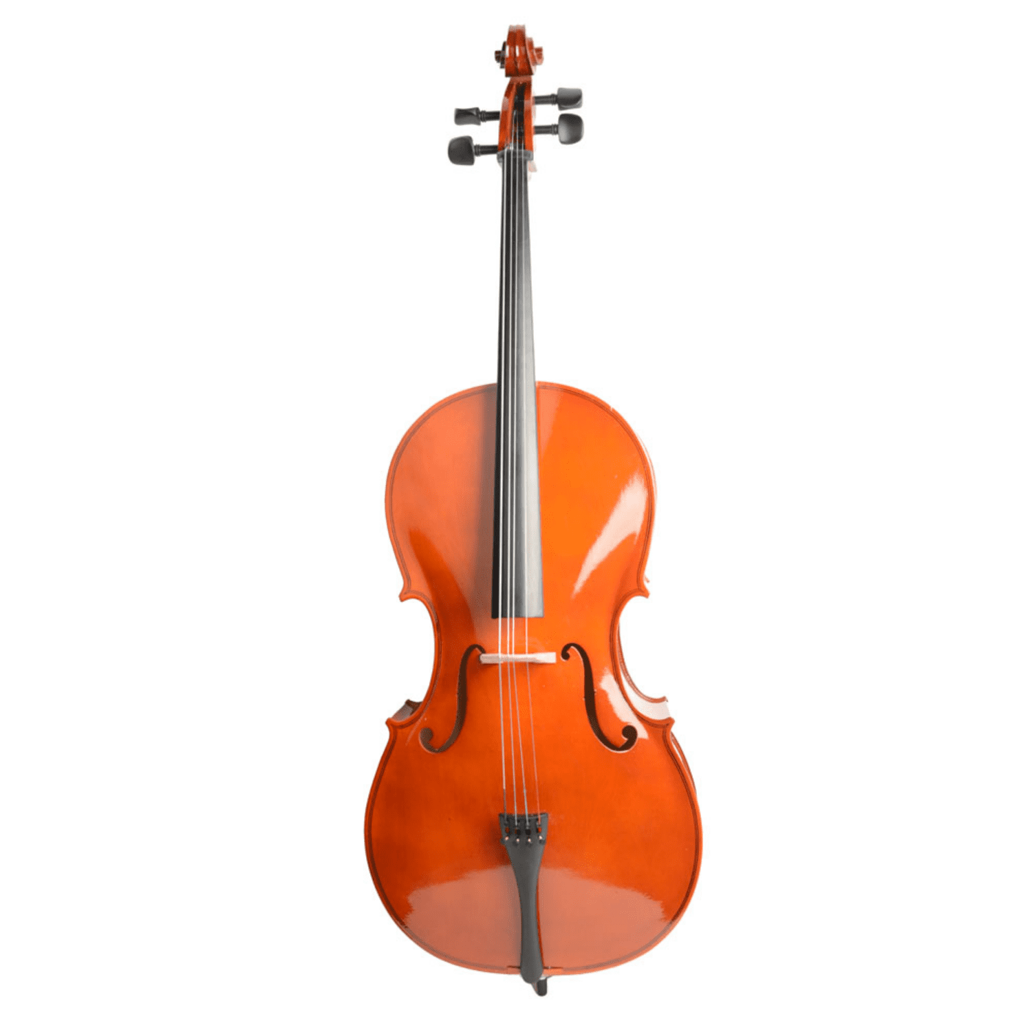Hassch 4/4 Acoustic Cello with Case, Bow and Rosin for Beginner Adults, Retro Color