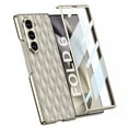 thumbnail image 4 of Dteck Case for Samsung Galaxy Z Fold 6,Luxury Leather Case Plating PC Built-in Front Screen Protector Cover for Galaxy Z Fold 6 5G,Titaniumgray, 4 of 9
