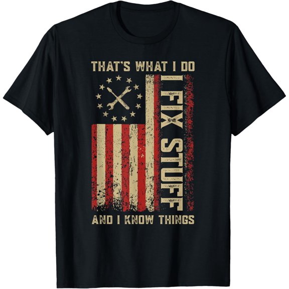 Playful Comfort Tee - Mechanic Shirts For Men I Fix Stuff Funny Fathers Day Dad T-Shirt