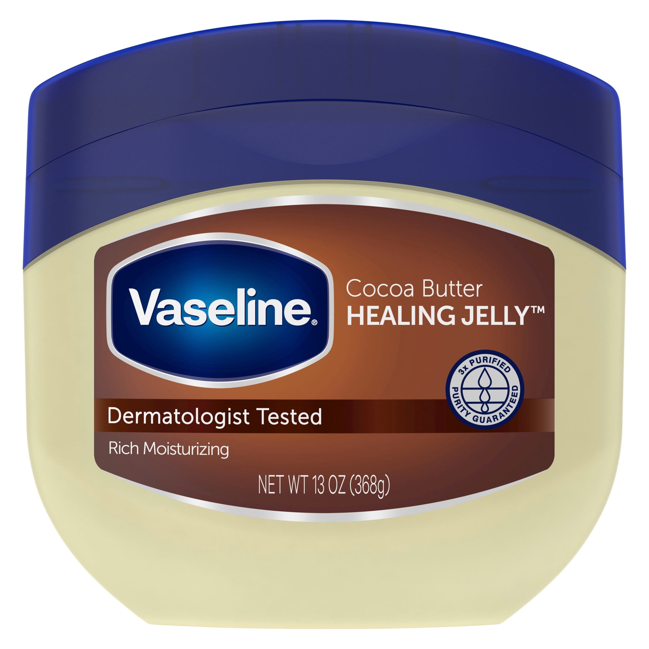 (2 pack) Vaseline Healing Jelly Moisturizer For Dry Cracked Skin Cocoa Butter Hypoallergenic, 13 oz