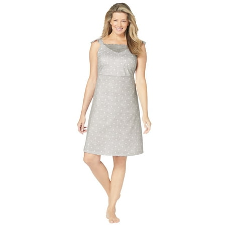 

Dreams & Co. Women s Plus Size Short Supportive Gown