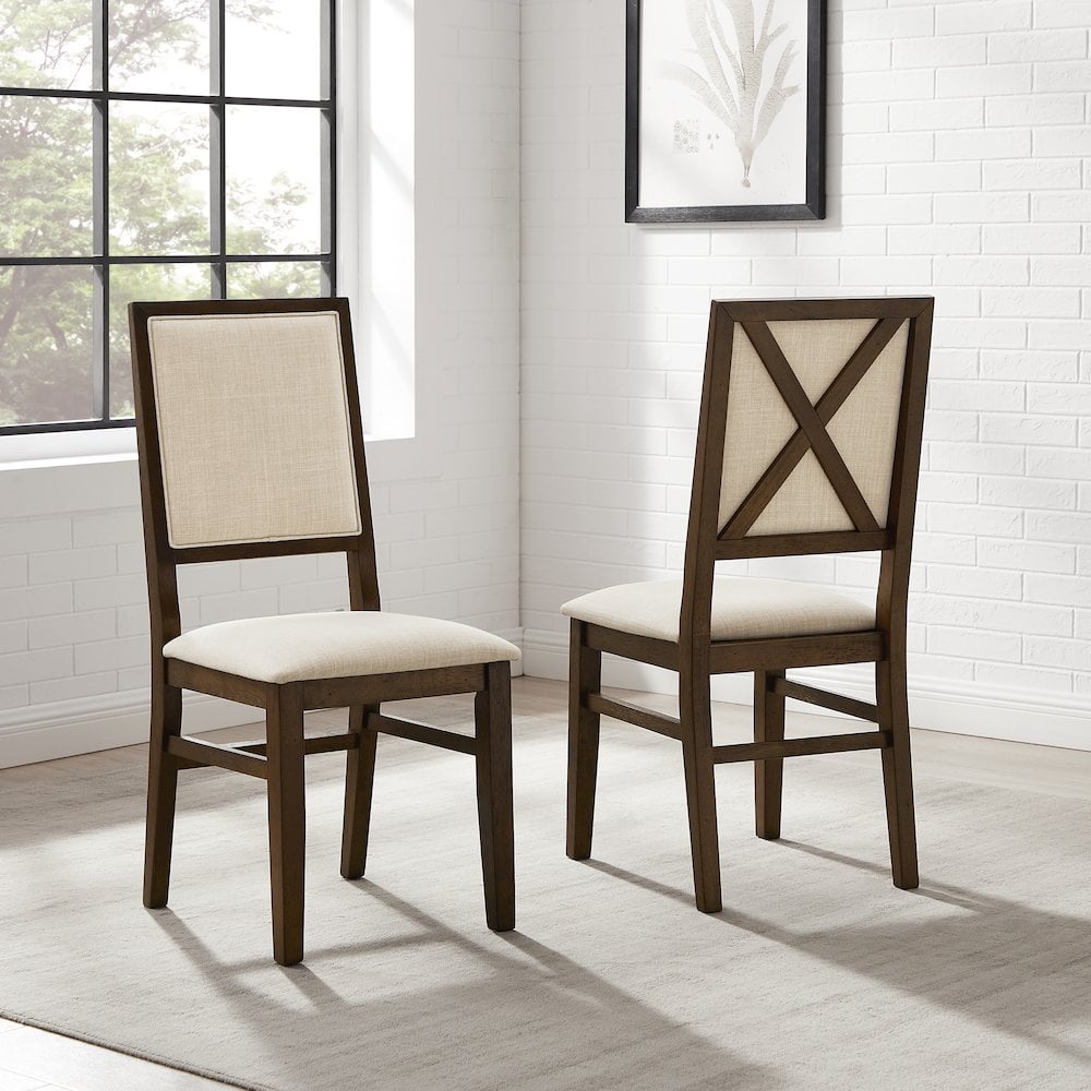 Crosley Furniture Joanna 2-Piece Upholstered Back Dining Chair Set