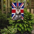 thumbnail image 2 of Carolines Treasures KJ1164GF Schnauzer with English Union Jack British Flag Garden Flag Garden Size multicolor, 2 of 5