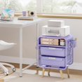 thumbnail image 4 of Mesita de noche SYKIARIOL para niños, color morado, con cajón de almacenamiento, 4 of 7