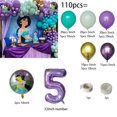 thumbnail image 3 of Globos de aluminio para fiesta de cumpleaños de niña Jasmine de Disney, suministros de decoración, banderas de la princesa Jasmine, adornos para tartas, regalo, juguetes para niños, 3 of 5