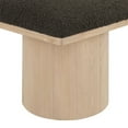 thumbnail image 4 of Meridian Furniture Pavilion Brown Boucle Fabric Bench/Stool, 4 of 7