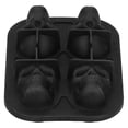 thumbnail image 2 of 4‑Grid Silicone Ice Cube Box 3-Dimensional Skull Shape Ice Tray Ice Mold for Whiskey, 2 of 7