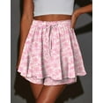 thumbnail image 2 of KISSMODA Flowy Shorts for Women Chiffon Ruffle Skorts Mini Skirts for Teen Girls, 2 of 5