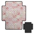 thumbnail image 6 of FOR U DESIGNS Pink Plaid Flower Print Recliner Chair Covers Reclining Sofa Seat Cushion Cover Waterproof Anti-Slip Reclining Cushion Cover for Dogs Soft Breathable Recliner Slipcover for Pets Kids, 6 of 6