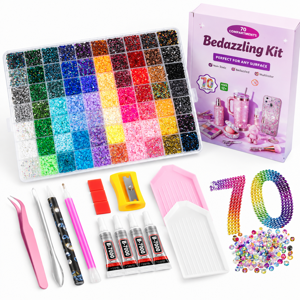 Bedazzling Kit 5600070 Colors 3mm Rhinestones - Art