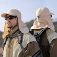 thumbnail image 3 of WTXUE Sun Hat, Sun Wide Brim Foldable Outdoor with Shawl Outerwear Accessory, Khaki, 3 of 4