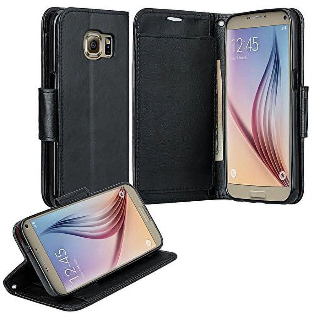 SumacLife Portfolio Design Wallet Case Specifically Designed for Samsung Galaxy S7