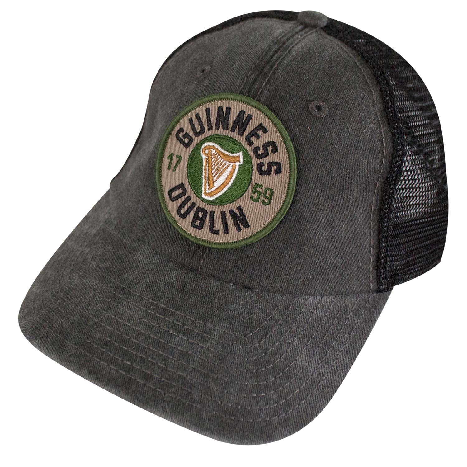 Guinness Black Front White Mesh Back Trucker Hat American Needle New Cap 