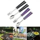 thumbnail image 2 of Butterfly Spoon Fork Camping Foldable Stainless Steel Utensils for Camping, 2 of 5