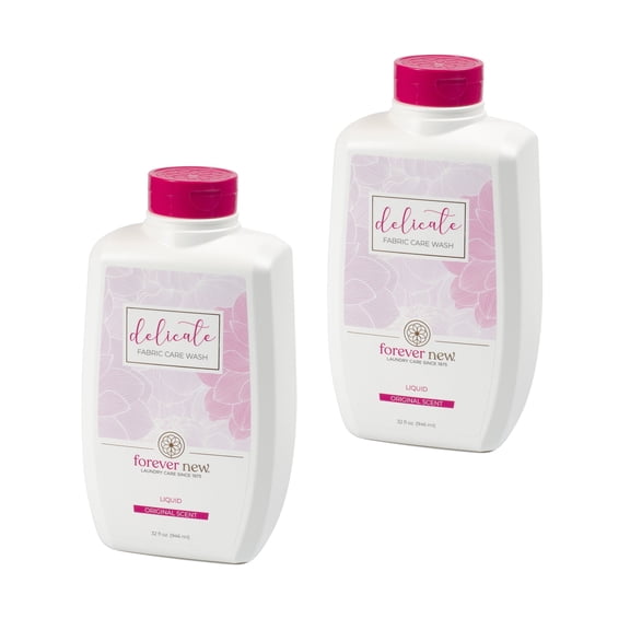 Forever New Delicate Liquid Laundry Detergent, Original Scent, 32 oz, 2 Pack