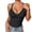 Black, variant on Women's V Neck Racerback Tank Top with Built in Bra, Thin Spaghetti Strap Sleeveless Basic Shirt, Sexy Camisole for Daily Wear or Going Out, Plus Size Available, Soft and Stretchy Black M