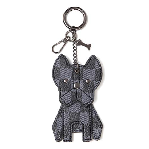 Daisy Rose Daisy Rose Dog Key Chain Decoration For Bags With Clasp Key Fob Ring Pu Vegan Leather Black Walmart Com Walmart Com