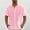 #Pink, variant on DPTALR George Men's Cotton Linen Short Sleeve,Casual Lightweight Button Down,Vacation Beach Summer Tops with Pocket,White,Big and Tall Men S