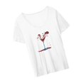 thumbnail image 2 of Camiseta de verano para mujer, camisetas para mujer, trajes con estampado gráfico, ropa con cuello redondo, camisetas de manga corta, Camiseta básica S, 2 of 10