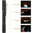 thumbnail image 4 of Mini linterna LED táctica con forma de bolígrafo, ligera, ultrabrillante, resistente al agua, diaria, aleación de aluminio negra para senderismo, Camping,, 4 of 5