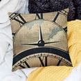 thumbnail image 2 of BANET Nautical Compass with Inspirational Quotes Throw Pillow Cover Burlap Pillow Cases Cushion Covers Words Home Office Decor Square Pillowcase 18x18in, 2 of 5