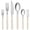 Ivory, variant on 6Pcs Retro Stainless Steel Flatware Set, Color Riveted Handle Silverware Cutlery, Includes Knife,Fork,Spoon & Spreader, Green Handle