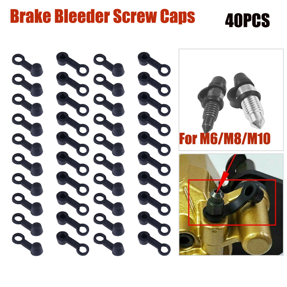 BESVEH Brake Bleeder Screw Cap Grease Zerk Fitting Cap Rubber Dust