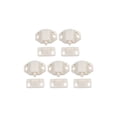 thumbnail image 3 of 5 Pcs Attrape-Rouleau pour Meuble Armoire Porte avec Rouleau Abs Blanc, 3 of 10