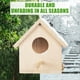 thumbnail image 5 of Casas para Pájaros Al Aire Libre Casa para Pájaros de Madera Transparente para Exteriores, para Pájaros Colgante, 5 of 6