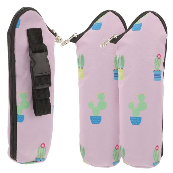 LULULION Insulated Bottle Cooler Bag Polyester Multi 1Pcs for Outdoor Activities