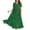 Green, variant on Women Casual Loose Bohemian Floral Short Sleeve Long Maxi Summer Beach Swing Dress for Festivals Vacation and Boho Chic Look,White XL