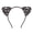 Silver, variant on SmartBy Hair Hoop Leopard Print Cat Ear Decor Halloween Headband Soft Adjustable Cosplay Headgear Theme Party Decoration