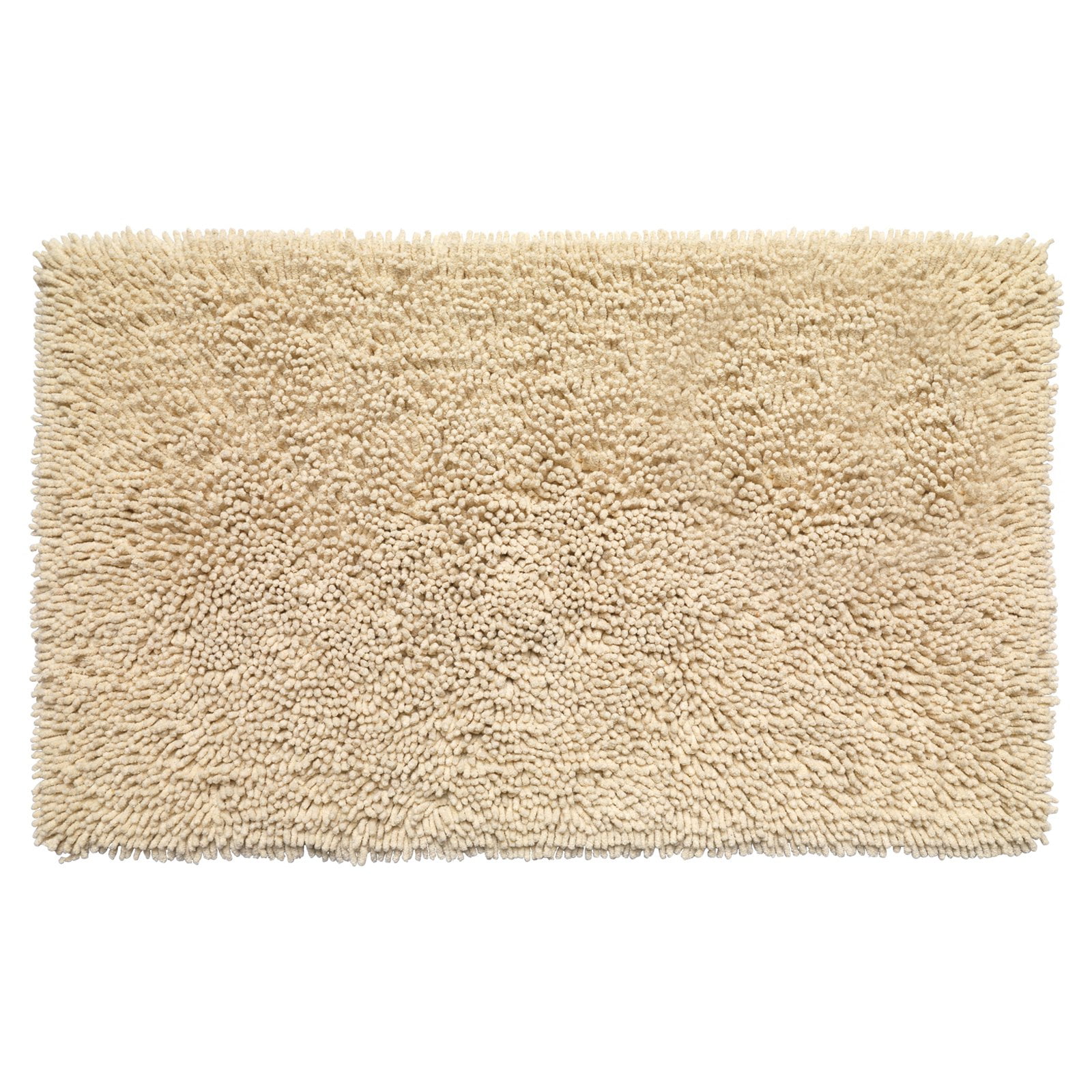 Sweet Home Collection Shaggy Chenille Cotton Noodle Bathroom Rug