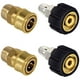 thumbnail image 1 of Muyoka 4 adaptadores para lavadora a presión M22 de 0.551 in, accesorios de conector rápido para lavadora a presión de 5000 PSI, adaptador de manguera para lavadora a presión, accesorios para la limpi Muyoka Hogar, 1 of 7