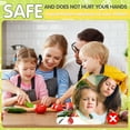 thumbnail image 3 of 6 Pcs Kids Knife Set,  Kids Safe Knife Set Include Children's Plastic Knife, Flat Knife, Plastic Peeler, Potato Slicer for Kitchen Cooking Plastic Children's Cooking Friendly, 3 of 7