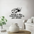 thumbnail image 3 of Soccer Is Life Everything Else Is Just Details Quotes Soccer Ball Vinyl Wall Sticker Art Decal Boy Girl Kid Room Design Bedroom Soccer Sports House Home Decor Wall Sticker Decoration Size (18x20 inch), 3 of 3