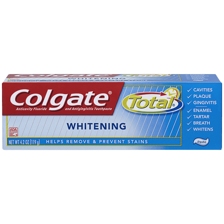(2 pack) Colgate Total Whitening Paste Toothpaste - 4.2