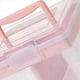 thumbnail image 2 of 2X Caja de Almacenamiento Apilable Transparente para Manualidades con Bandeja de Almacenamiento Contenedor de Almacenamiento Multiusos de PláStico Estuche de Viaje PortáTil, Rosa, 2 of 5
