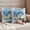 Blue, variant on Pack of 2 Blue Coastal Starfish Outdoor Pillow Covers Decorative, Waterproof Pillow Protector, Vintage Wooden Nautical Coral Summer Throw Pillowcases Accent Cushion Cases for Patio Couch Sofa 26"x26"