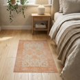 thumbnail image 3 of ODIKA Door Boho Geometric Lattice Vintage Border Distressed Scroll for Entryway, Kitchen, Laundry Room, Stain Resistant Thin Throw, 3 of 7
