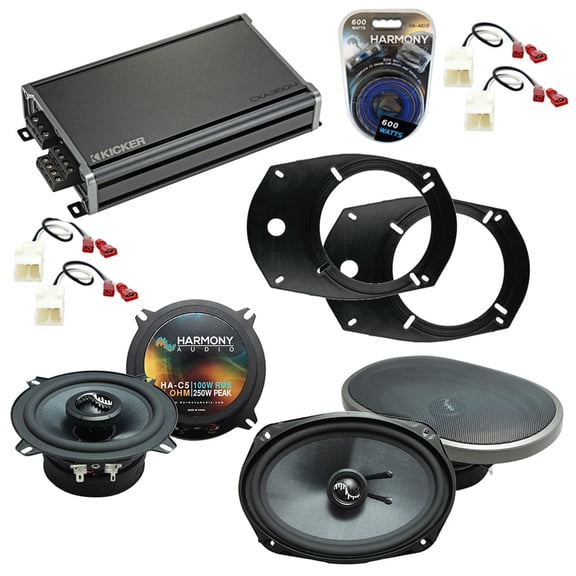 Fits Dodge Ram Truck 1500 2002-2008 Harmony Factory Upgrade Premium Speakers & CXA360.4