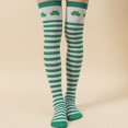 thumbnail image 1 of Oxodoi St.Patrick's Day Party Striped High Socks Women Over Knee High Socks Compression Socks(Length:70CM), 1 of 6
