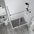 thumbnail image 4 of Aston SEN962EZ-SS-612738-10 72 x 61 x 38.38 in. Bromley GS Frameless Corner Hinged Shower Enclosure with Glass Shelves, Stainless Steel, 4 of 7
